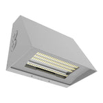 LED Cutoff Wall Pack, 8100 Lumen Max, Wattage and CCT Selectable, Adjustable Throw, Integrated Photocell, 120-277V