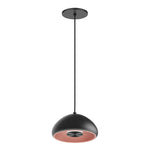 8" LED Pendant Light, 650 Lumens, 8W, 3000K, 120V, White, Black or Copper Finish