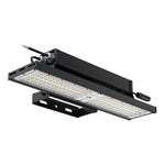 LED light fixture on a white background