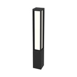 Square LED Bollard, 2,040 Lumen Max, Wattage and CCT Selectable, Regressed All-Lens, 120-277V
