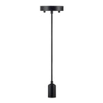6FT Decorative Socket Pendant, Black Cord, 039 Series