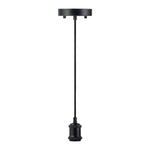 6FT Decorative Socket Pendant, Black Cord, 066 Series