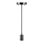 6FT Decorative Socket Pendant, Black Cord, 722 Series