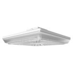 LED Square Canopy Light, 14,348 Lumen Max, Wattage and CCT Selectable, 120-277V or 480V, Integrated Photocell, Bronze or White Finish