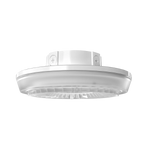 LED Round Canopy Light, 7651 Lumen Max, Wattage and CCT Selectable, 120-277V or 480V, Integrated Photocell, Bronze or White Finish
