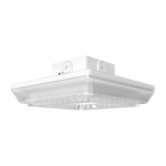 LED Square Canopy Light, 7510 Lumen Max, Wattage and CCT Selectable, 120-277V or 480V, Integrated Photocell, Bronze or White Finish