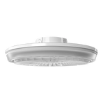 LED Round Canopy Light, 11,195 Lumen Max, Wattage and CCT Selectable, 120-277V or 480V, Integrated Photocell, Bronze or White Finish