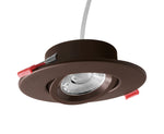 Oil-Brushed Bronze recessed ceiling light on a white background