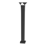 LED Bollard, 8W, 3000K, 120-277V, Pouf, Matte Bronze Finish
