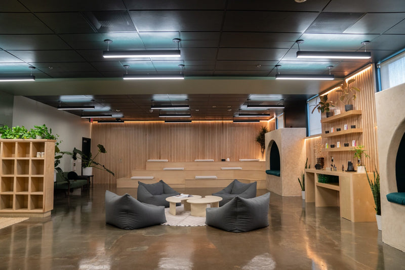 6 FT LED Direct/Indirect Suspended Linear Fixture, 8250 Lumen Max, Wattage and CCT Selectable, 120-277V, Black or White Finish