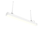 4 FT Outdoor LED Linear Fixture, 8800 Lumen Max, Wattage and CCT Selectable, IP66 Rated, Suspended Mount with Linking Kit Option, 120-277V