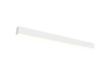White plastic screw with smooth tapered shaft and rounded head for direct indirect suspended linear fixture installation