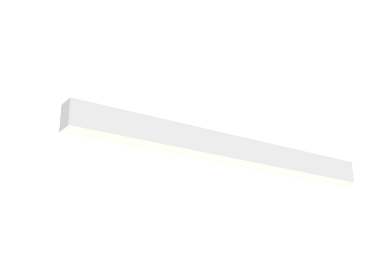 8 FT LED Linear Fixture, 8800 Lumens, 80W, CCT Selectable, 120-277V, White Finish, Canopy Kit Included