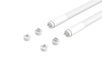 10PK 8FT Joinable LED T8 Tube Light, Type A+B, Double End Power, 5200 Lumens, 42W, 5000K, 120-277V