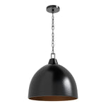 Pendant Light, Arrco Collection, Black Stainless Steel Finish