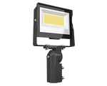 LED Flood Light, 12,215 Lumen Max, 80W, CCT Selectable, 120-277V, Slip Fitter Mount