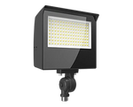 LED Flood Light, 9353 Lumen Max, Wattage and CCT Selectable, Adjustable Optics, 120-277V