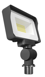 LED Flood Light, 2353 Lumen Max, Wattage and CCT Selectable, 120-277V, Bronze or White Finish