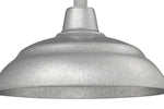 Millennium Lighting 17" RLM Warehouse Shade Goose Neck Mount, Galvanized Finish
