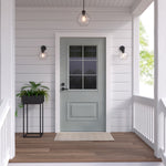 Millennium Lighting 1 Light Outdoor Wall Sconce, Basin Collection, Powder Coat Black Finish