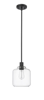 Mini-Pendant Light, Brushed Nickel, Matte Black, Modern Gold Finish, Asheville Collection