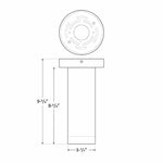 3" Ceiling Mount Cylinder Light, 675 Lumens, CCT & Wattage Selectable, 120-277V, Black