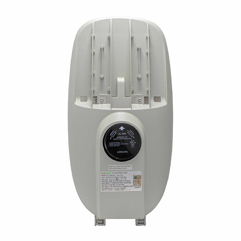 LED Roadway/CobraHead Light, 80 Watt, 120-277V, 10800 Lumens, 3000K or 5000K, Light Gray Finish