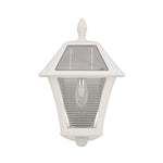 2 Pack Baytown II Sconce Solar Lamp, 100 Lumens, 2W, 2700K, Black or White Finish