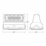 LED Adjustable Wall Pack, 40 Watt, 5200 Lumens, 120-277V Available in 3000K, 4000K, or 5000K CCT, Dark Bronze Finish