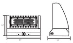 LED Adjustable Wall Pack, 40W, 100-277V, 5000K, 4800 Lumens