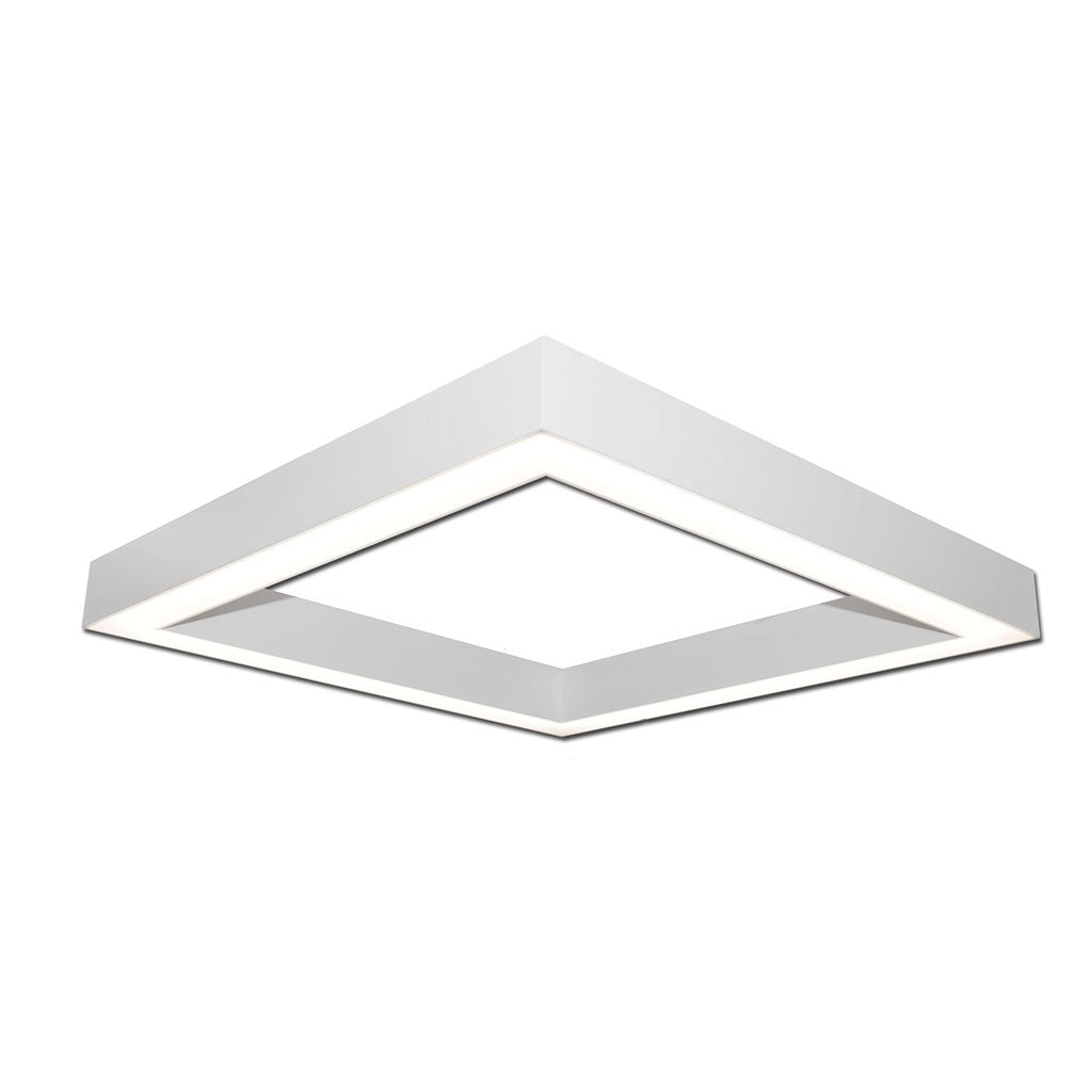 4X4 Foot Dimming LED Linear Pendant Fixture, Direct/Indirect, 96 or 128 Watt, 100-277V