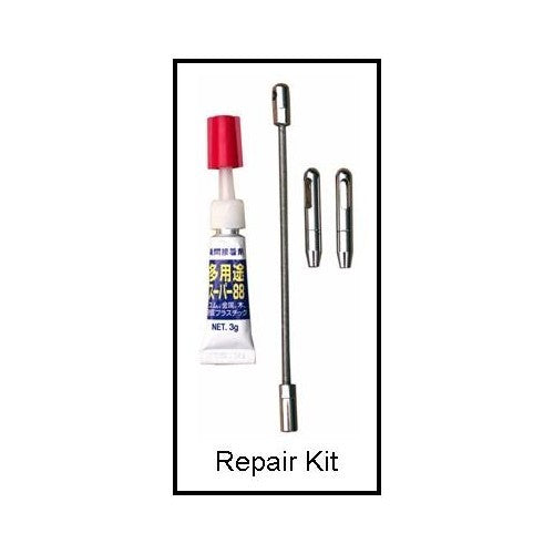 Fiberglass Repair Kit (glue, 2 eyelets, 1 leader)