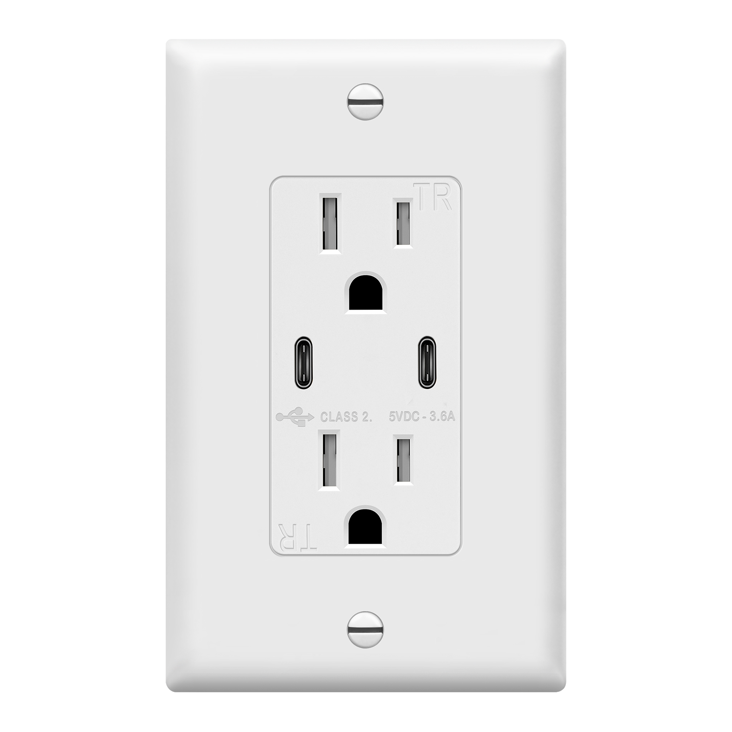 3-6a-dual-usb-type-c-wall-outlet-charger-with-15a-tamper-resistant