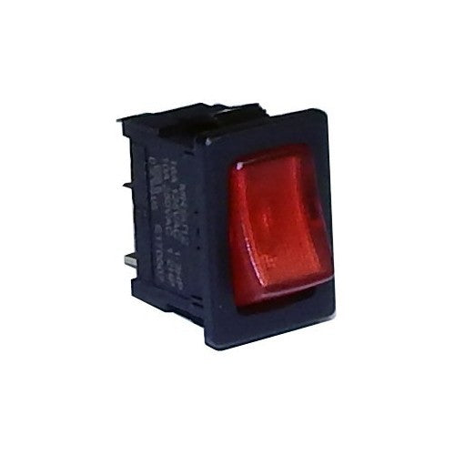 Miniature Lighted Rocker Switch SPST On-Off Quick Connect Spade Terminals