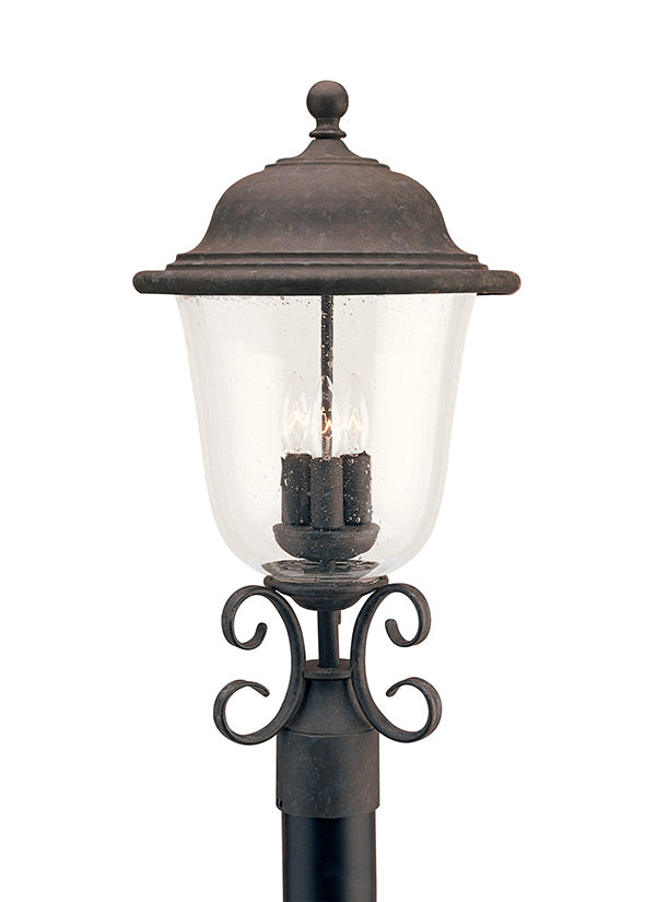 8259-46, Three Light Outdoor Post Lantern , Trafalgar Collection