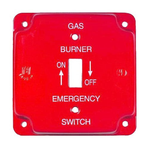 Emergency Metal Switch Plates 4 in. Raised