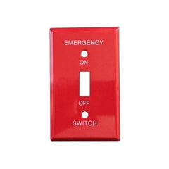 Emergency Metal Switch Plates 1 Gang – Emergency