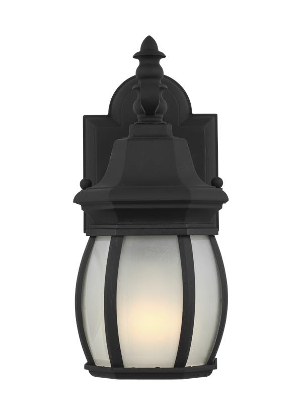 Wynfield Collection - Small One Light Outdoor Wall Lantern | Finish: Black - 89104-12