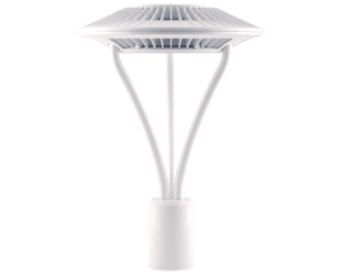LED Pole Mount Circular Area Light, 52W or 78W, 120-277V, White