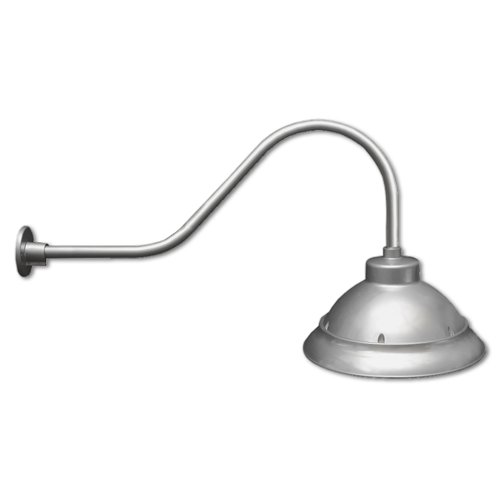 15.25" Astor Small Bell Shade (Available with choice of 5 gooseneck arms and 4 color finishes)
