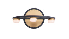 Button 3-Light LED Wall Sconce