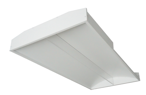 2 x 4 Foot LED Fin-Style Center Basket Troffer, Wattage Selectable: 35/50/64, 120-277V, 4000K 2 x 4 Foot LED Fin-Style Center Basket Troffer, Wattage Selectable: 35/50/64, 120-277V, 4000K