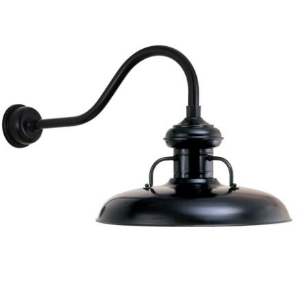 16" Shade Hi-Lite Gooseneck, Milkman Collection, H-7516 Series (Available in Multiple Color Finishes)