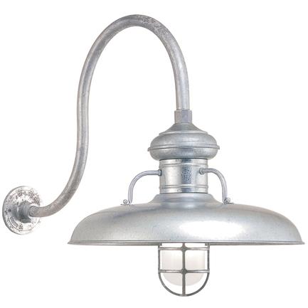 14" Shade Hi-Lite Gooseneck, Milkman Collection, H-7514 Series (Available in Multiple Color Finishes)