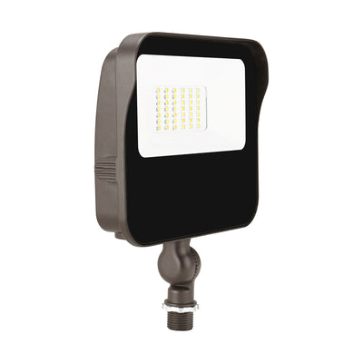 LED Flood Light, 15W, 2300 Lumens, 120-277V, CCT Selectable, Dark Bronze