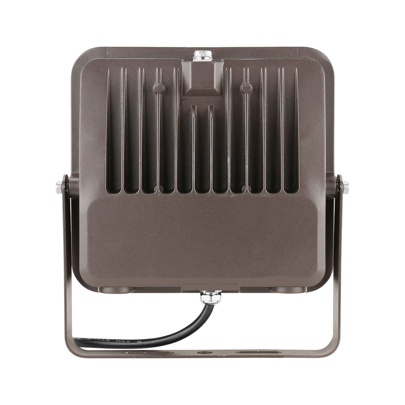 LED Flood Light, 65W, 9500 Lumens, 120-277V, CCT Selectable, Dark Bronze