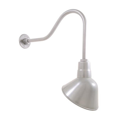 Hi-Lite 10" Angle Shade (Painted Aluminum Finish, shown w/ 22" HL-H goose neck arm)