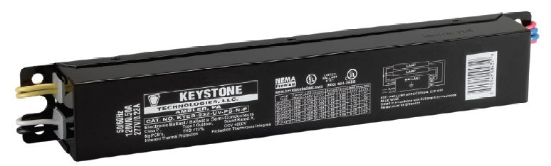 Keystone Electronic Ballast 1 or 2 Lamps F32T8 F25T8 F17T8