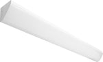 White rectangular led linear corner light fixture with sensor emergency backup 2300 lumen max for stairwell use