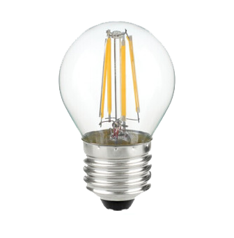 Filament LED G16.5 Globe 4 watt Bulb, 120V